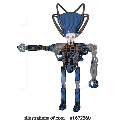 Royalty-Free (RF) Robot Clipart Illustration by Leo Blanchette - Stock Sample #1672560