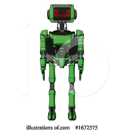 Royalty-Free (RF) Robot Clipart Illustration by Leo Blanchette - Stock Sample #1672575