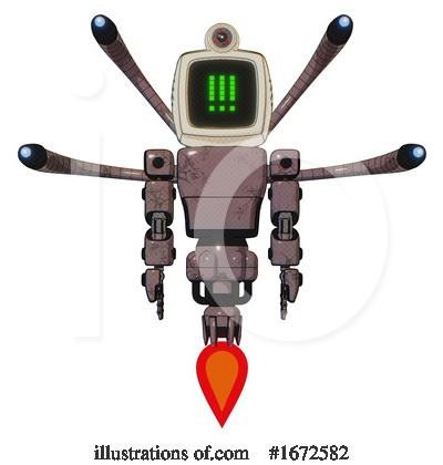 Royalty-Free (RF) Robot Clipart Illustration by Leo Blanchette - Stock Sample #1672582
