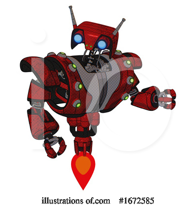 Royalty-Free (RF) Robot Clipart Illustration by Leo Blanchette - Stock Sample #1672585