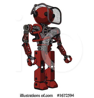 Royalty-Free (RF) Robot Clipart Illustration by Leo Blanchette - Stock Sample #1672594