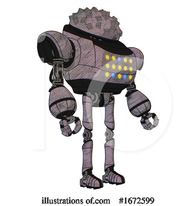 Royalty-Free (RF) Robot Clipart Illustration by Leo Blanchette - Stock Sample #1672599