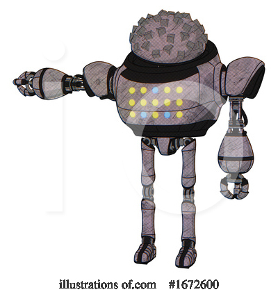 Royalty-Free (RF) Robot Clipart Illustration by Leo Blanchette - Stock Sample #1672600