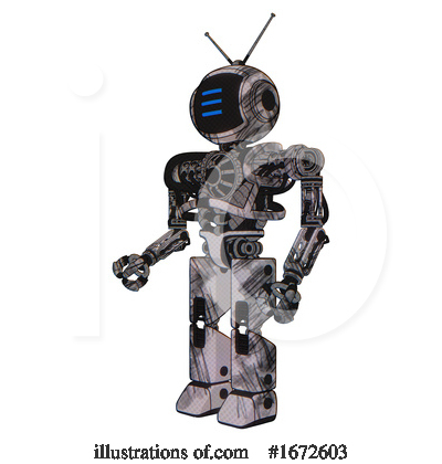 Royalty-Free (RF) Robot Clipart Illustration by Leo Blanchette - Stock Sample #1672603
