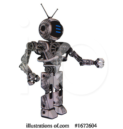 Royalty-Free (RF) Robot Clipart Illustration by Leo Blanchette - Stock Sample #1672604