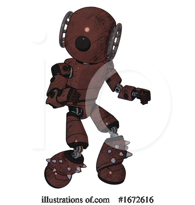 Royalty-Free (RF) Robot Clipart Illustration by Leo Blanchette - Stock Sample #1672616