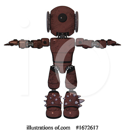 Royalty-Free (RF) Robot Clipart Illustration by Leo Blanchette - Stock Sample #1672617