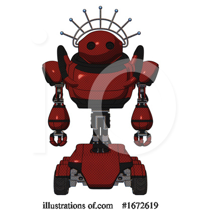 Royalty-Free (RF) Robot Clipart Illustration by Leo Blanchette - Stock Sample #1672619