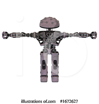 Royalty-Free (RF) Robot Clipart Illustration by Leo Blanchette - Stock Sample #1672627