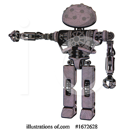 Royalty-Free (RF) Robot Clipart Illustration by Leo Blanchette - Stock Sample #1672628