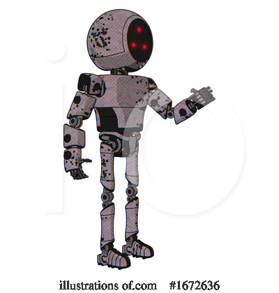 Royalty-Free (RF) Robot Clipart Illustration by Leo Blanchette - Stock Sample #1672636