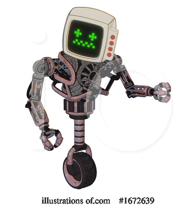 Royalty-Free (RF) Robot Clipart Illustration by Leo Blanchette - Stock Sample #1672639