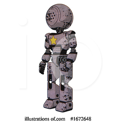 Royalty-Free (RF) Robot Clipart Illustration by Leo Blanchette - Stock Sample #1672648