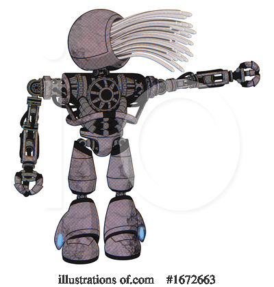 Royalty-Free (RF) Robot Clipart Illustration by Leo Blanchette - Stock Sample #1672663