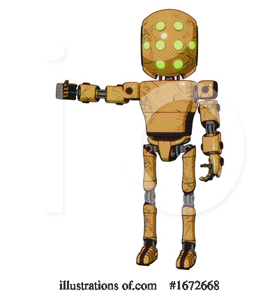 Royalty-Free (RF) Robot Clipart Illustration by Leo Blanchette - Stock Sample #1672668