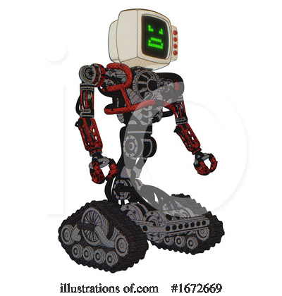Royalty-Free (RF) Robot Clipart Illustration by Leo Blanchette - Stock Sample #1672669