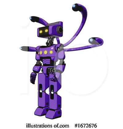 Royalty-Free (RF) Robot Clipart Illustration by Leo Blanchette - Stock Sample #1672676