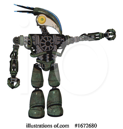 Royalty-Free (RF) Robot Clipart Illustration by Leo Blanchette - Stock Sample #1672680