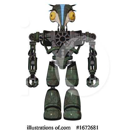 Royalty-Free (RF) Robot Clipart Illustration by Leo Blanchette - Stock Sample #1672681