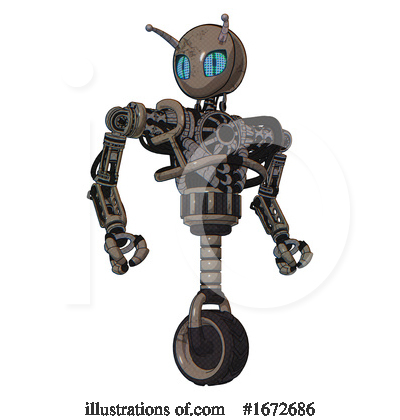 Royalty-Free (RF) Robot Clipart Illustration by Leo Blanchette - Stock Sample #1672686