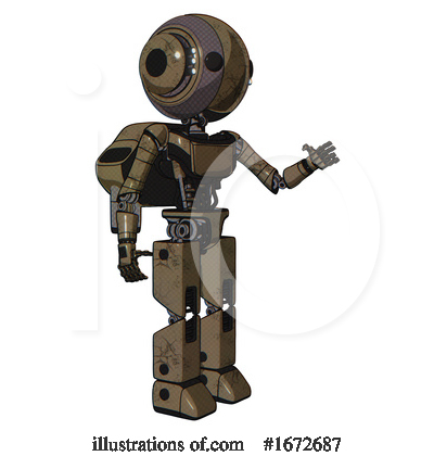 Royalty-Free (RF) Robot Clipart Illustration by Leo Blanchette - Stock Sample #1672687
