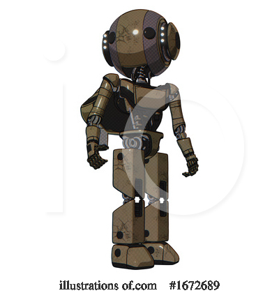 Royalty-Free (RF) Robot Clipart Illustration by Leo Blanchette - Stock Sample #1672689
