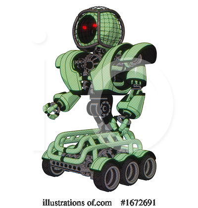Royalty-Free (RF) Robot Clipart Illustration by Leo Blanchette - Stock Sample #1672691