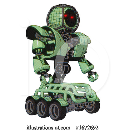 Royalty-Free (RF) Robot Clipart Illustration by Leo Blanchette - Stock Sample #1672692