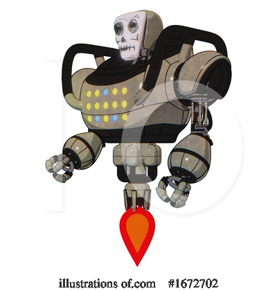 Royalty-Free (RF) Robot Clipart Illustration by Leo Blanchette - Stock Sample #1672702
