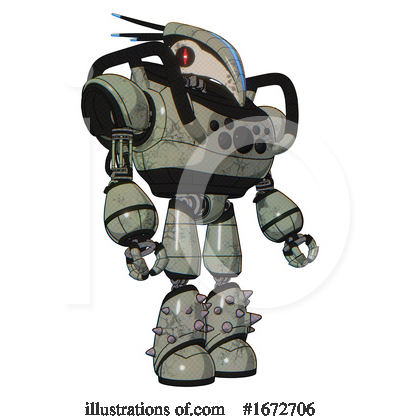 Royalty-Free (RF) Robot Clipart Illustration by Leo Blanchette - Stock Sample #1672706