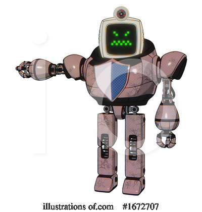 Royalty-Free (RF) Robot Clipart Illustration by Leo Blanchette - Stock Sample #1672707