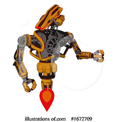 Royalty-Free (RF) Robot Clipart Illustration by Leo Blanchette - Stock Sample #1672709