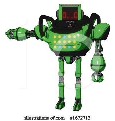 Royalty-Free (RF) Robot Clipart Illustration by Leo Blanchette - Stock Sample #1672713