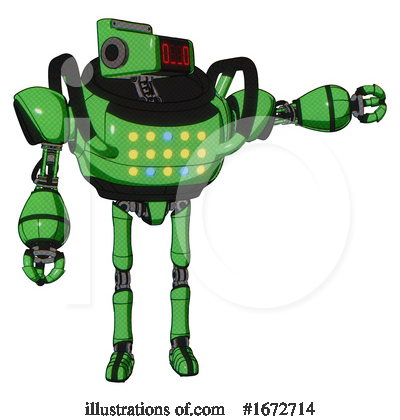 Royalty-Free (RF) Robot Clipart Illustration by Leo Blanchette - Stock Sample #1672714