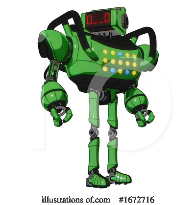 Royalty-Free (RF) Robot Clipart Illustration by Leo Blanchette - Stock Sample #1672716