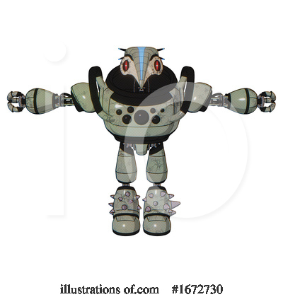 Royalty-Free (RF) Robot Clipart Illustration by Leo Blanchette - Stock Sample #1672730