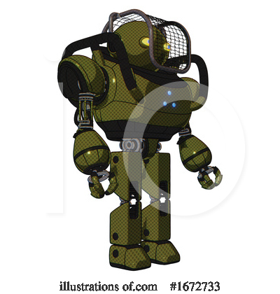 Royalty-Free (RF) Robot Clipart Illustration by Leo Blanchette - Stock Sample #1672733