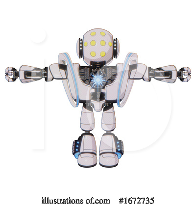 Royalty-Free (RF) Robot Clipart Illustration by Leo Blanchette - Stock Sample #1672735