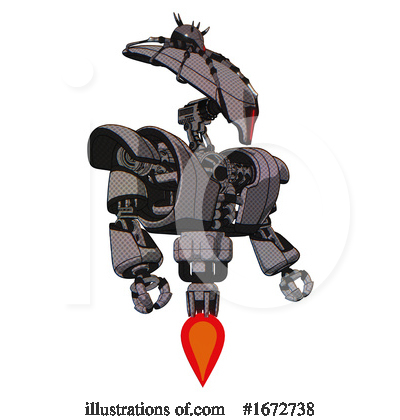 Royalty-Free (RF) Robot Clipart Illustration by Leo Blanchette - Stock Sample #1672738