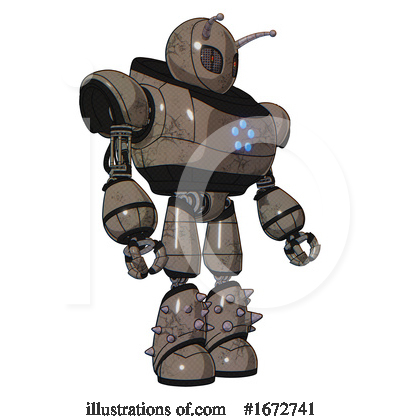 Royalty-Free (RF) Robot Clipart Illustration by Leo Blanchette - Stock Sample #1672741