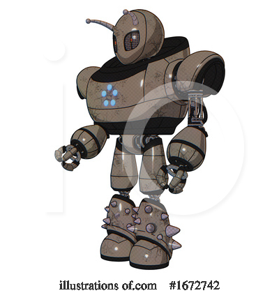 Royalty-Free (RF) Robot Clipart Illustration by Leo Blanchette - Stock Sample #1672742