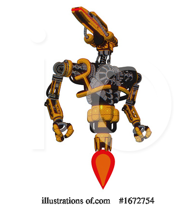Royalty-Free (RF) Robot Clipart Illustration by Leo Blanchette - Stock Sample #1672754