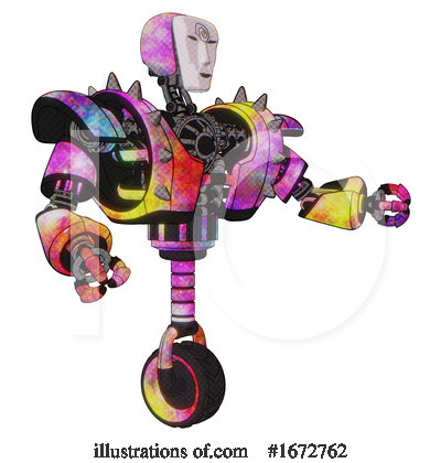 Royalty-Free (RF) Robot Clipart Illustration by Leo Blanchette - Stock Sample #1672762