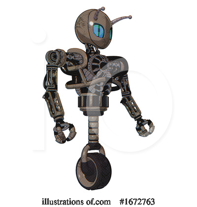 Royalty-Free (RF) Robot Clipart Illustration by Leo Blanchette - Stock Sample #1672763