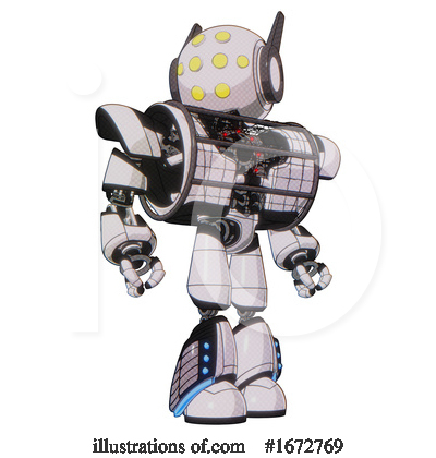 Royalty-Free (RF) Robot Clipart Illustration by Leo Blanchette - Stock Sample #1672769