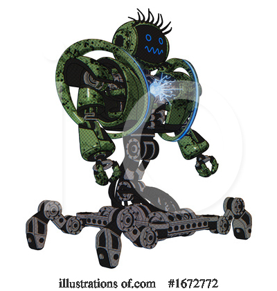 Royalty-Free (RF) Robot Clipart Illustration by Leo Blanchette - Stock Sample #1672772