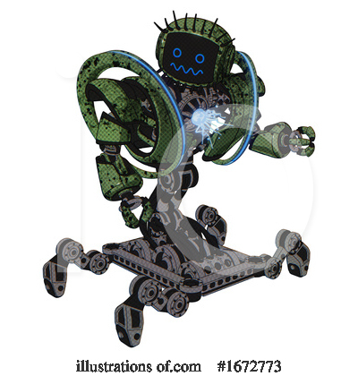 Royalty-Free (RF) Robot Clipart Illustration by Leo Blanchette - Stock Sample #1672773
