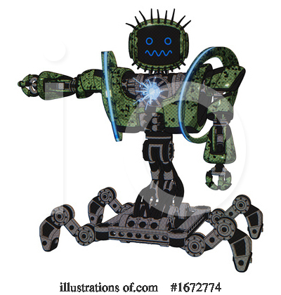 Royalty-Free (RF) Robot Clipart Illustration by Leo Blanchette - Stock Sample #1672774