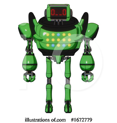 Royalty-Free (RF) Robot Clipart Illustration by Leo Blanchette - Stock Sample #1672779