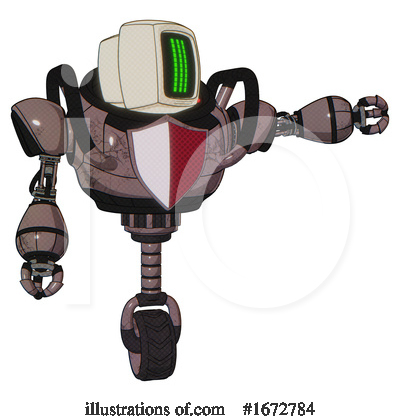 Royalty-Free (RF) Robot Clipart Illustration by Leo Blanchette - Stock Sample #1672784
